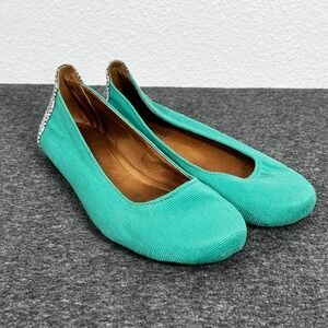 The Root Collective‎ Ballet Flats Slip On Shoes Artisan Mint Green Women's 8